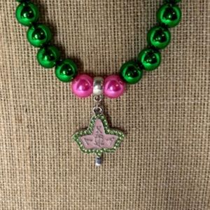 Sorority Necklace For ALPHA KAPPA ALPHA